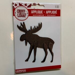 FREE w/ any purchase — Iron On Embroidered Patch “Moose” by Horizon Group USA